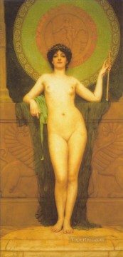 Campaspe dama desnuda John William Godward Pinturas al óleo